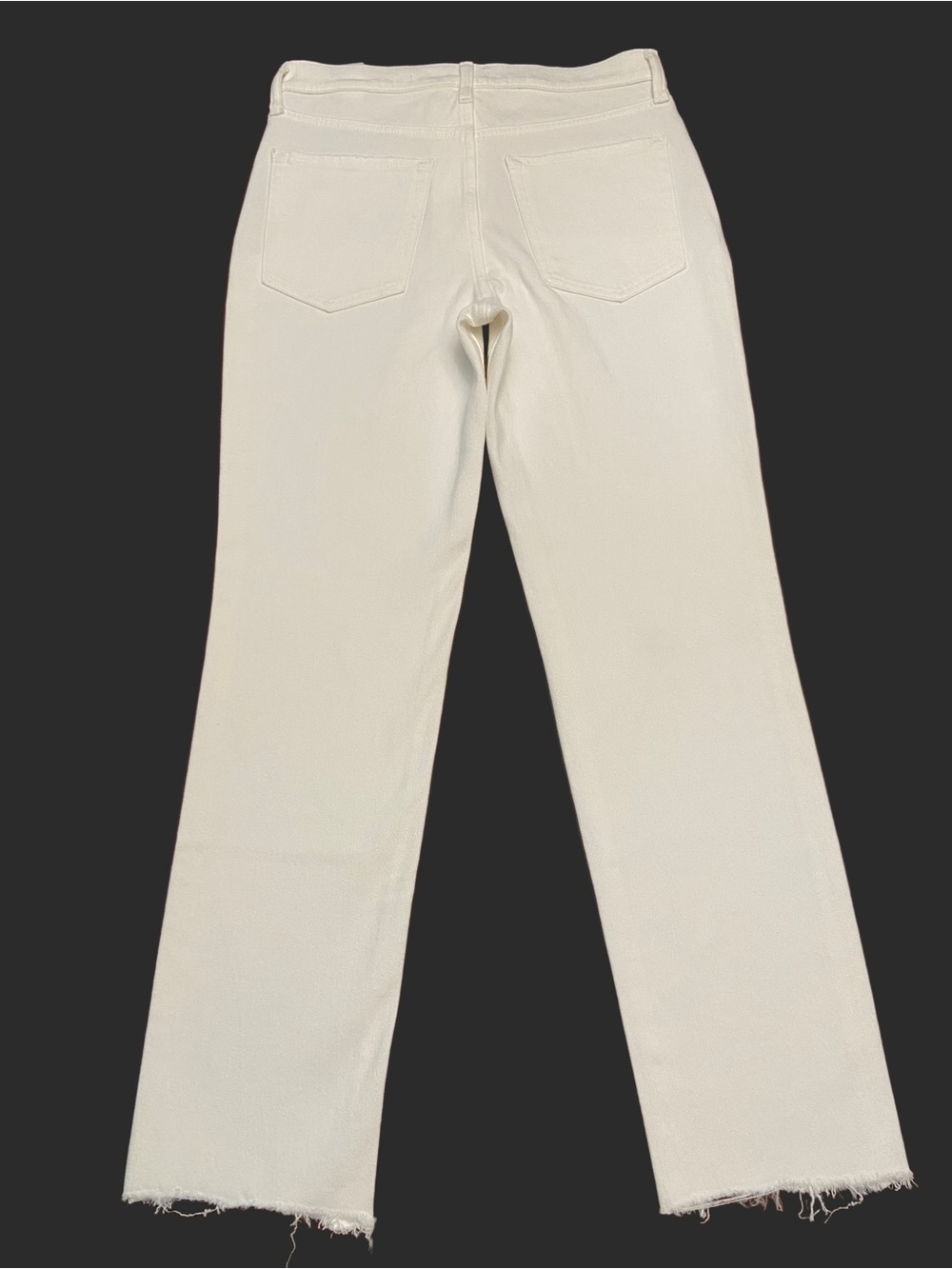 NWT! Banana Republic High Rise Ankle Length Distressed Jeans - White - Size 27 - Picture 3 of 5
